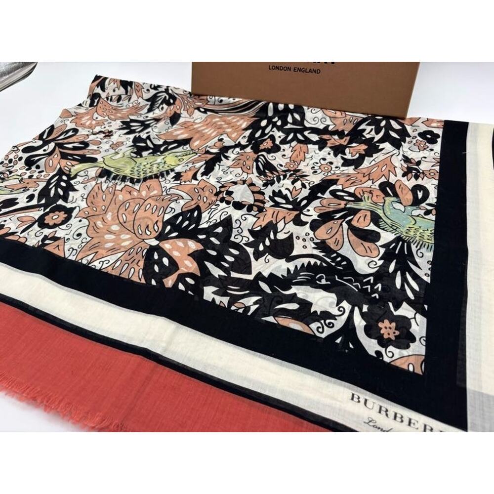 Burberry Multi-Color Print Scarf Size 195cm x 135cm – NWT